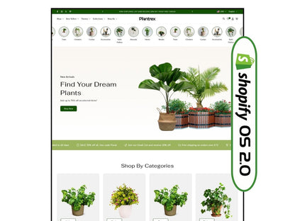 Plantrex - Beautiful Flower Shop | Shopify 2.0 Template