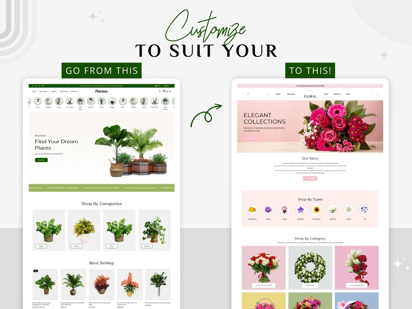 Plantrex - Beautiful Flower Shop | Shopify 2.0 Template