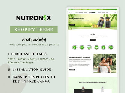 shopify theme for supplement store