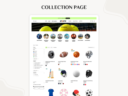 Sports Equipment & Clothing | Shopify 2.0 Theme