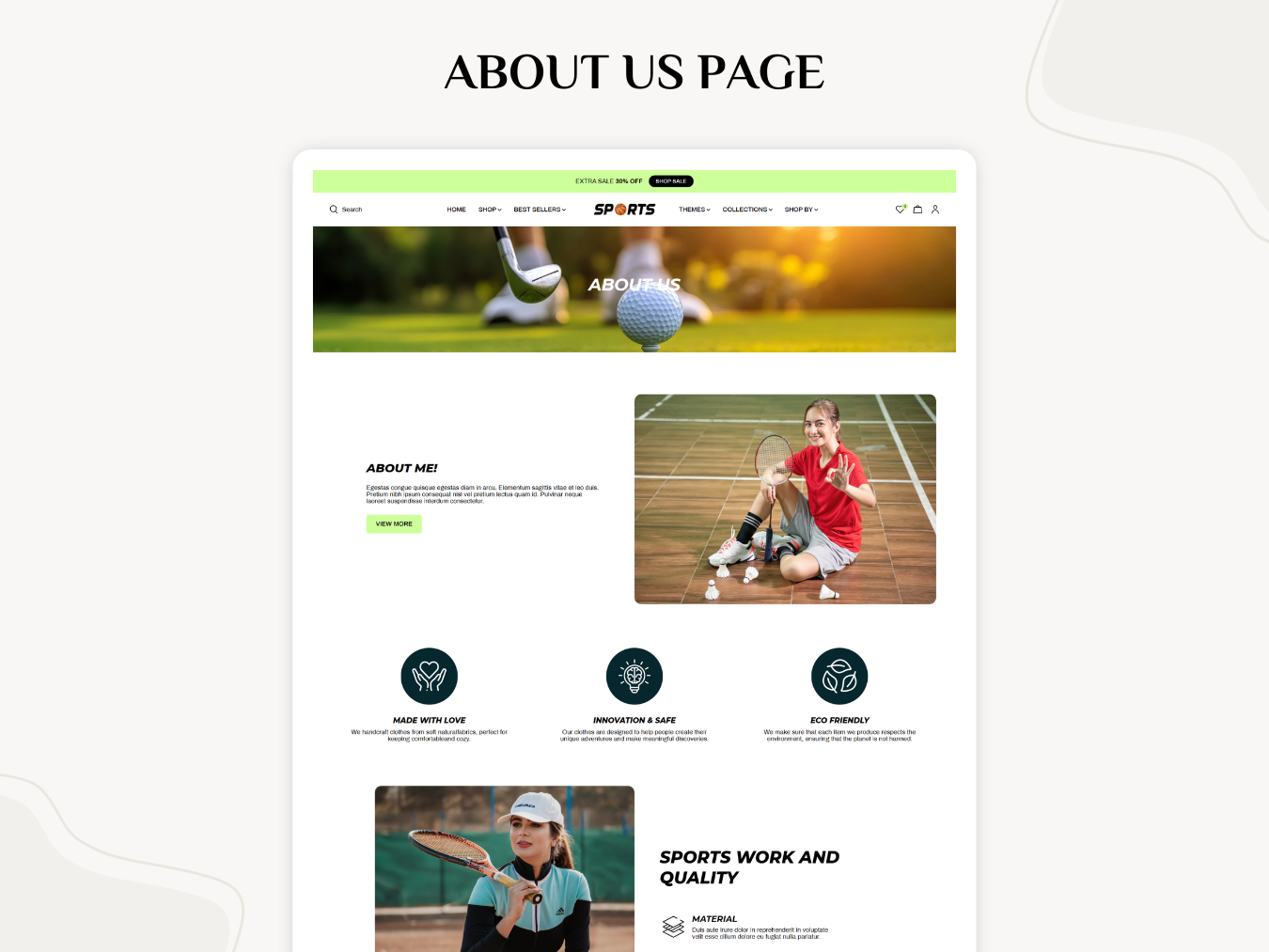 Sports Equipment & Clothing | Shopify 2.0 Theme