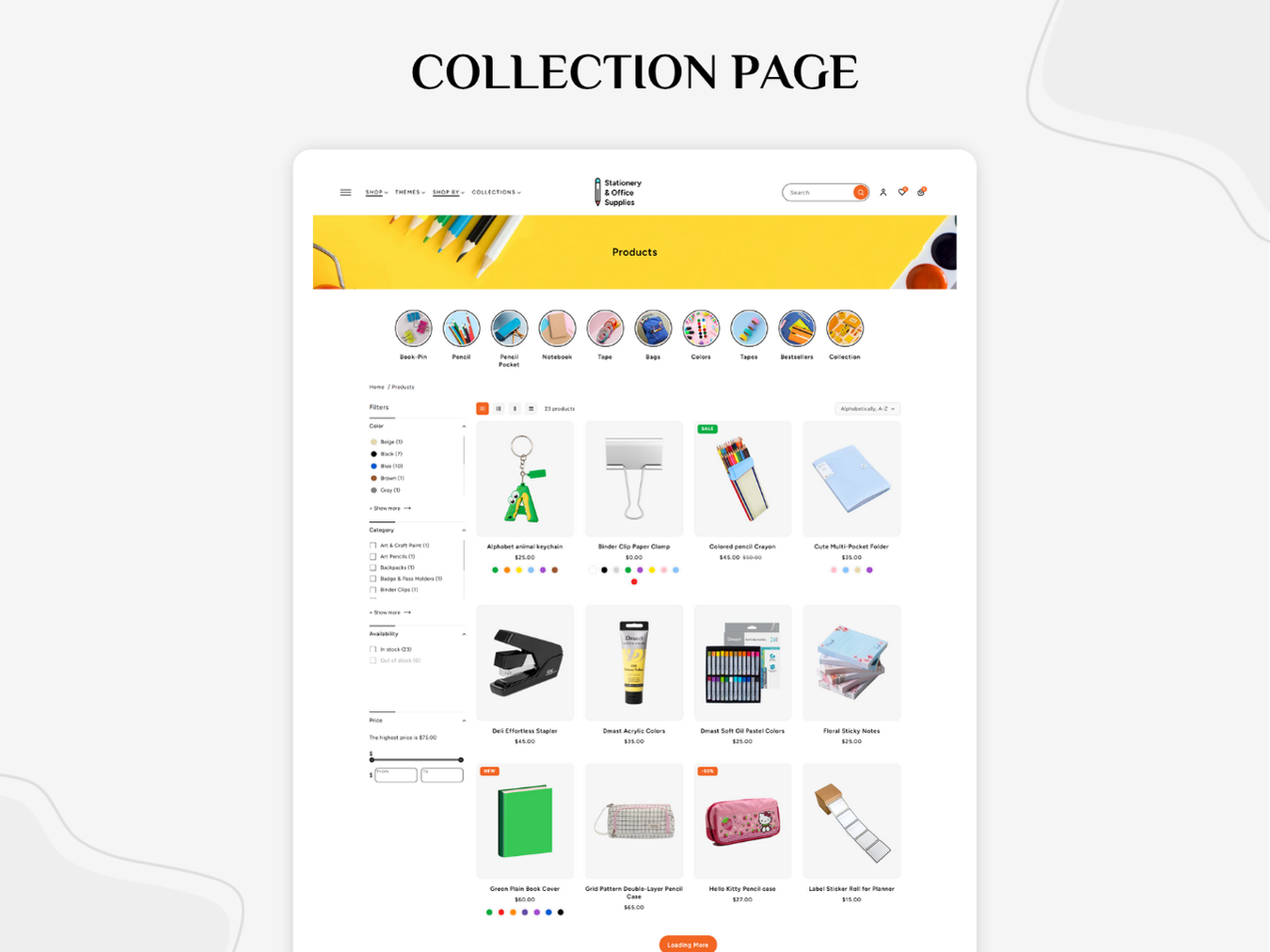 Stationery & Office Supplies - Stationery Store | Shopify 2.0 Theme