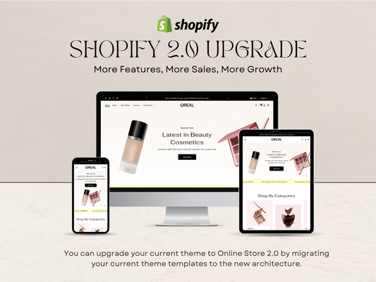 Shopify 2.0 Upgrade With Updated Theme
