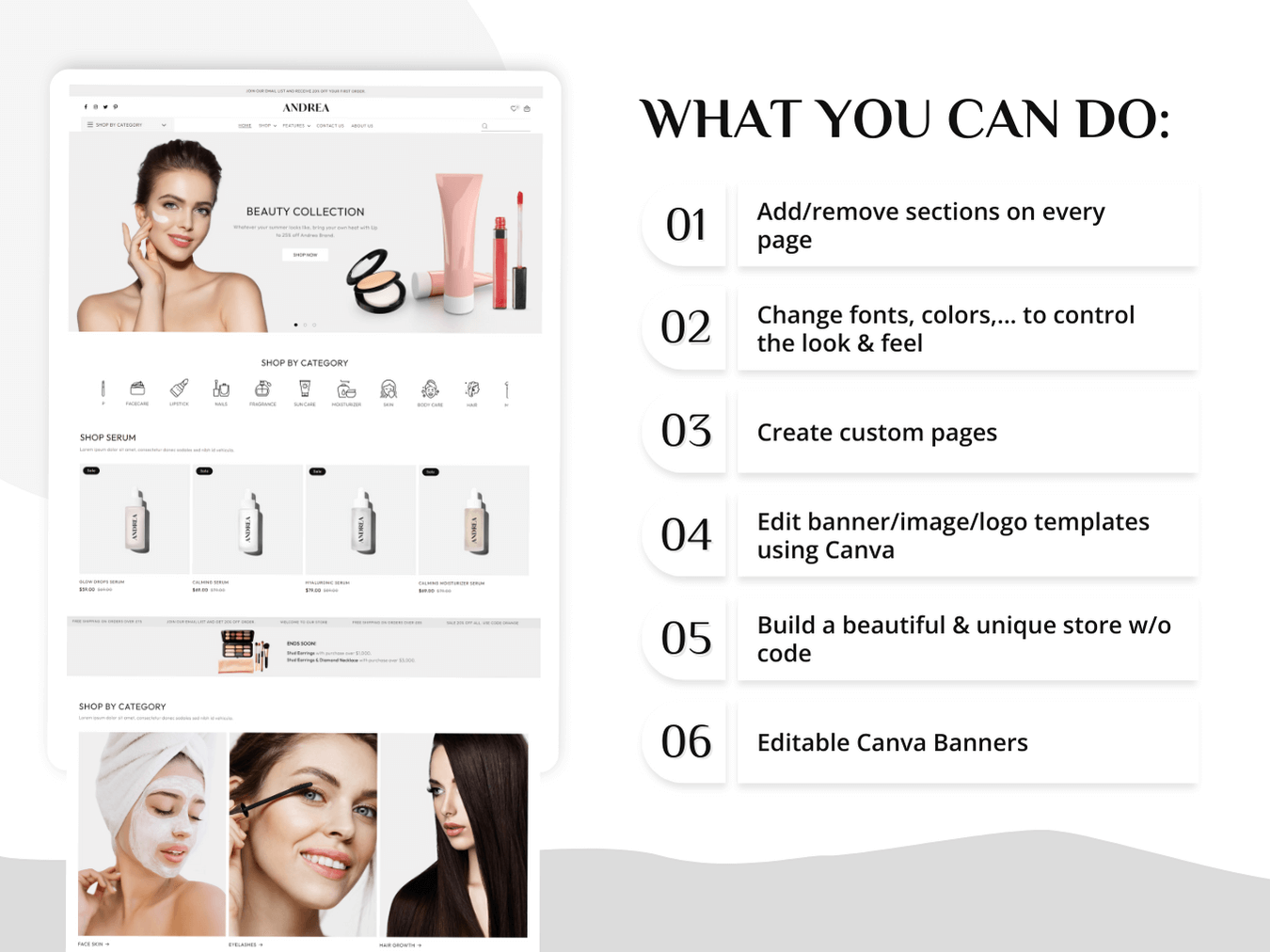 Andrea Beauty Care - Shopify Beauty Themes | Shopify 2.0