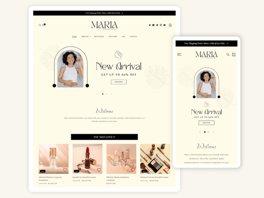 MARIA - Premium Women Beauty Shopify Theme | OS 2.0